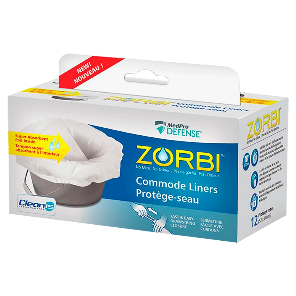 MedPro Defense Zorbi Commode Liner Bags - 12s