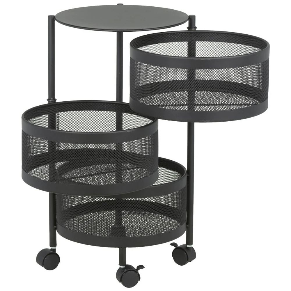 Collection by London Drugs -Tier Trolley - Black