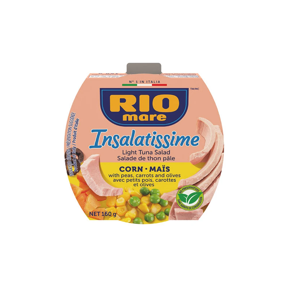 Rio Mare Insalatissime Corn and Light Tuna Salad - 160g