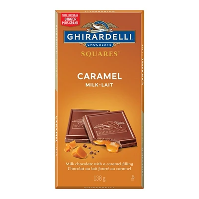 Ghirardelli Squares Milk Chocolate Bar - Caramel - 138g