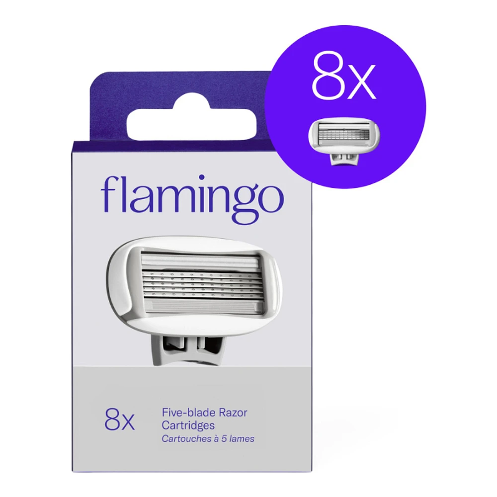 Flamingo Refillable Razor Cartridges - 8s