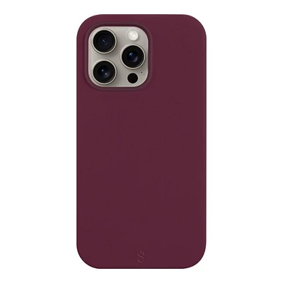 LOGiiX Vibrance Silicone Back Cover for iPhone 15 Pro - Burgundy