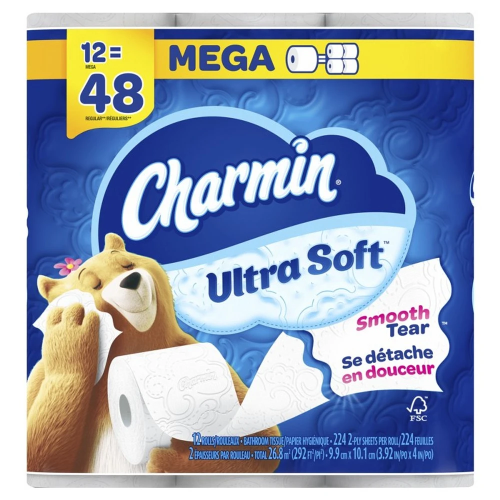 Charmin Ultra Soft Bathroom Tissue - 12=48 Rolls