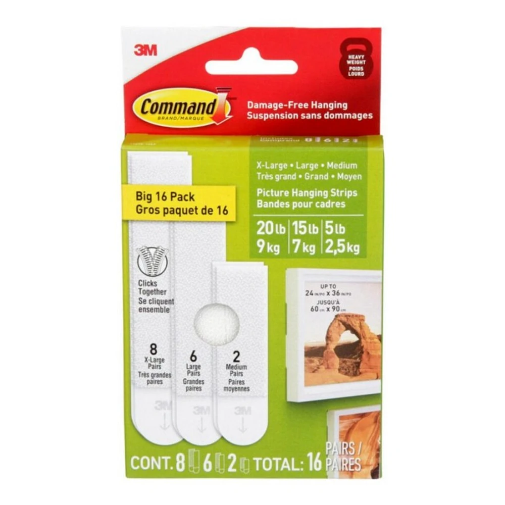 Command Mounting Adhesive Set - 32 pieces