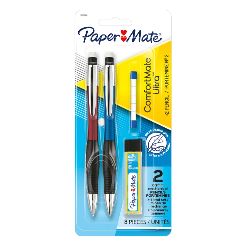 Papermate Comfortmate Ultra Mechanical Pencil - 0.7mm - 2 pack
