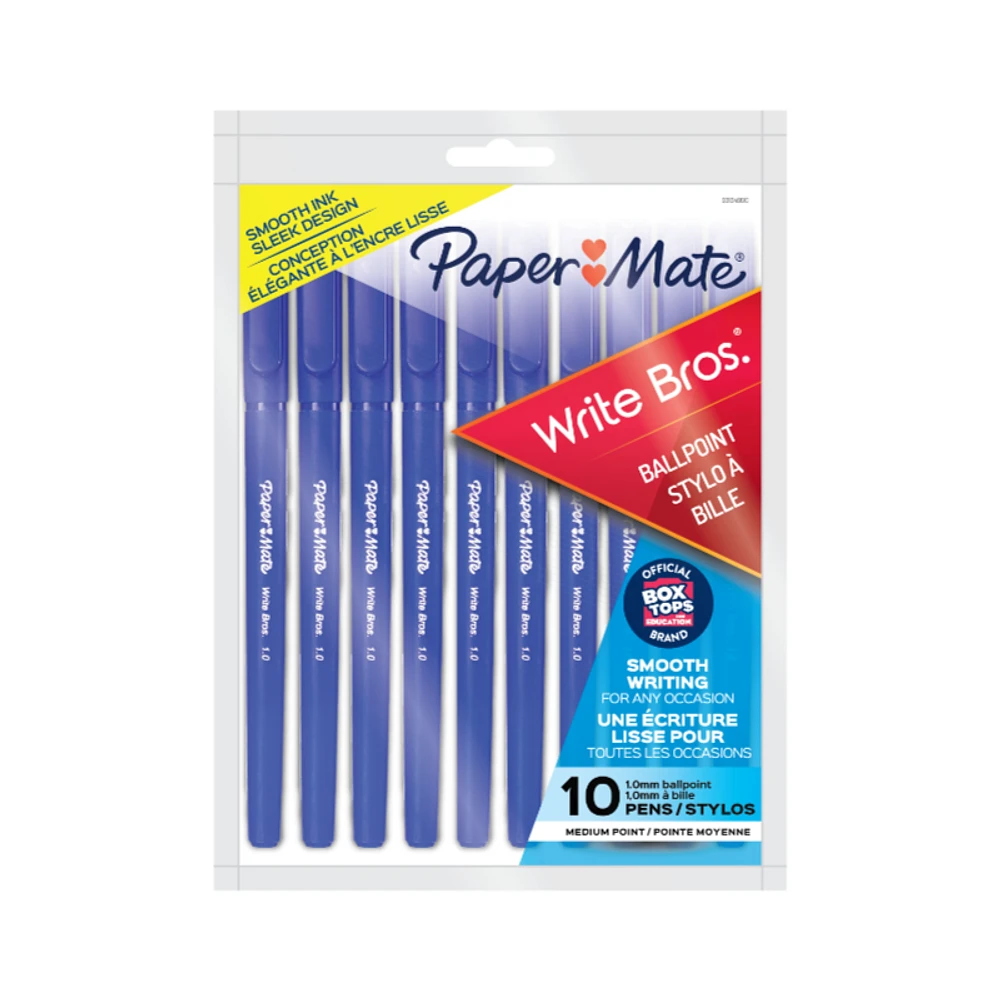 Papermate Ballpoint Pens - Blue - 10 pack