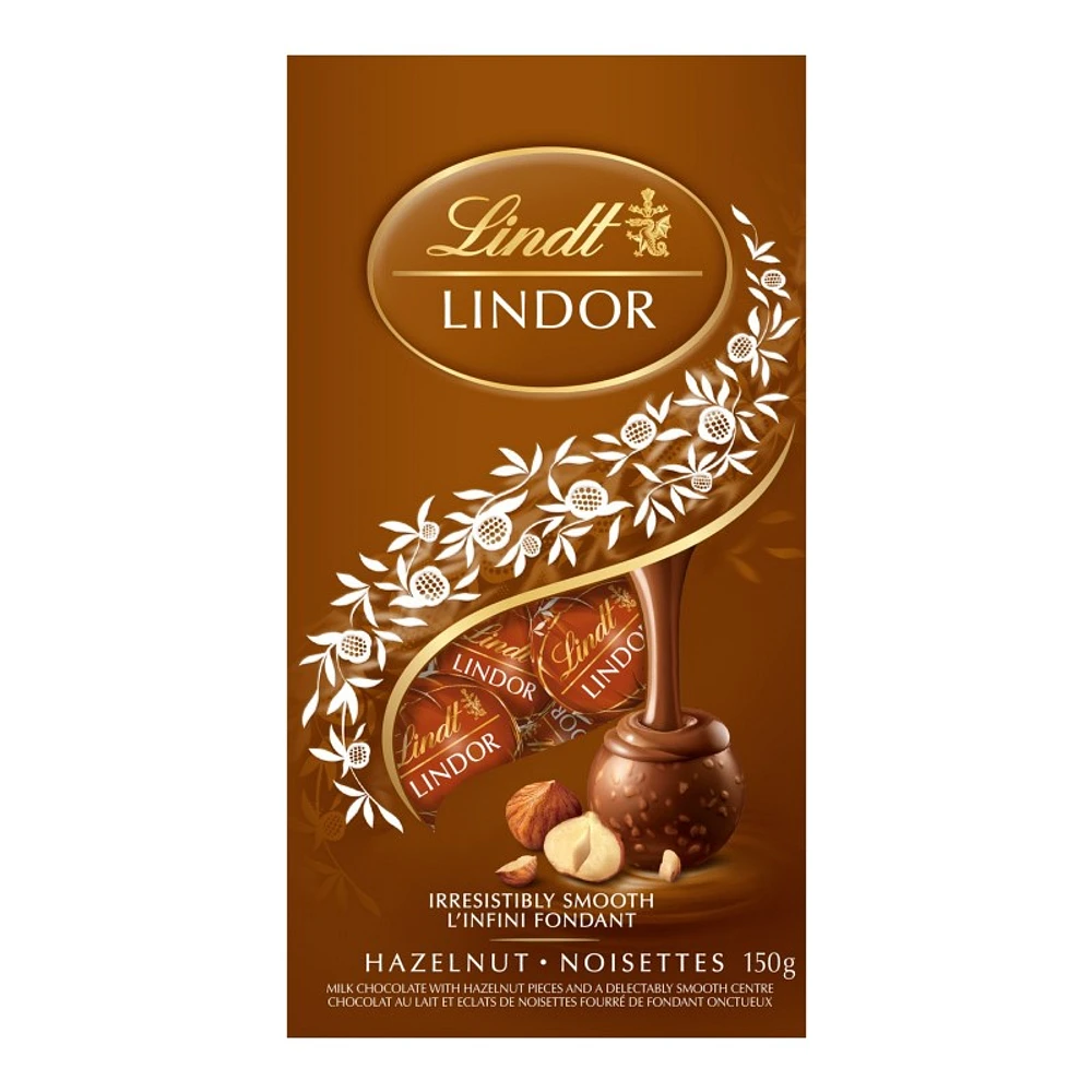 LINDOR Milk Chocolate Truffles - Hazelnut - 150g