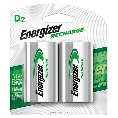 Energizer NH 50BP-2 - Battery - Rechargeable - D - NiMH x 2 - 2200 mAh