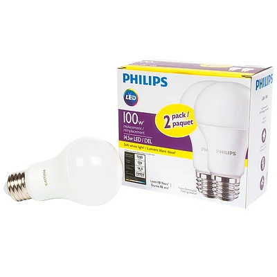 PHILIPS A19 LED SOFTWHITE
