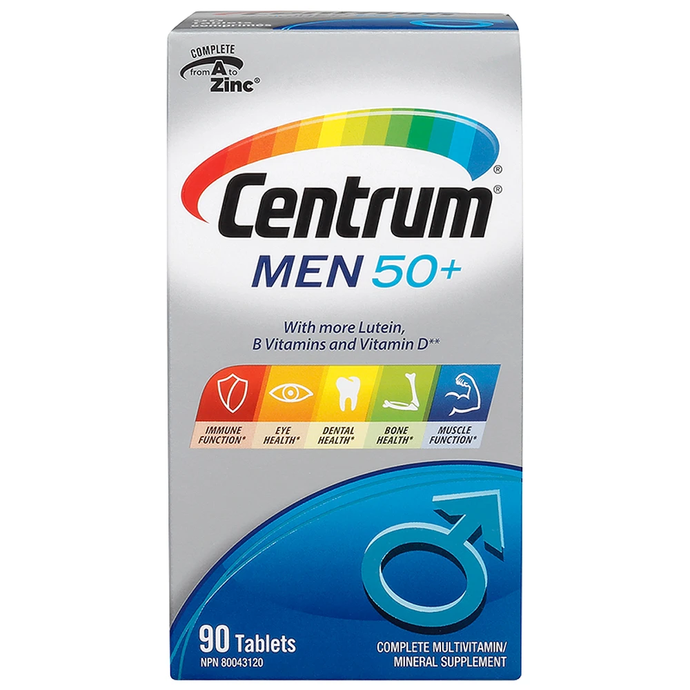 Centrum Men 50+ Multivitamin/Mineral Supplement - 90's