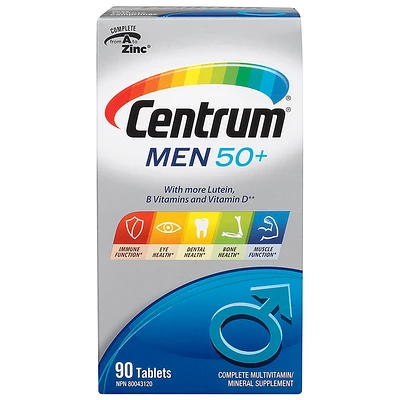 Centrum Men 50+ Multivitamin/Mineral Supplement - 90's