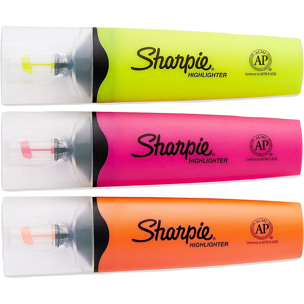 Sharpie Clear View Highlighter - 3 pack - Assorted