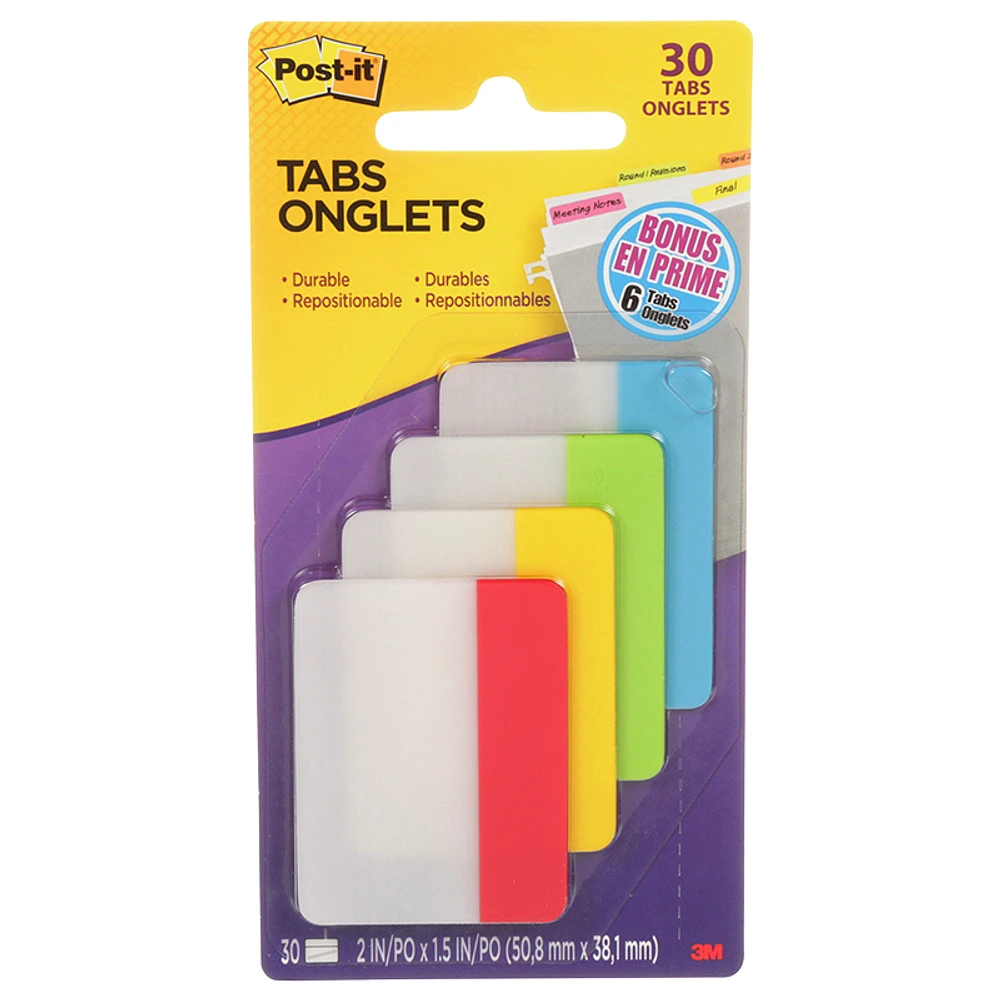 3M Post-It Tabs - 30 Tabs
