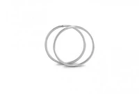 10K White Gold 0.8 x13mm Sleepers