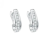 Infinity White Gold 1.00CTW Diamond Earrings