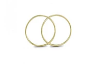 10K Yellow Gold 15mm Sleepers