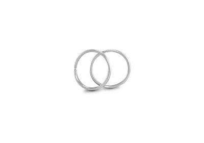 10K White Gold 10mm Sleepers