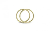 10K Yellow Gold 14mm Sleepers