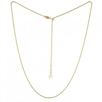 10K Yellow Gold Adjustable to 22" 1.4mm Sparkle Chain
