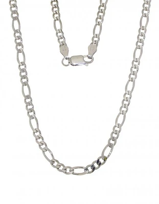Sterling Silver 20" 4mm Figaro Chain
