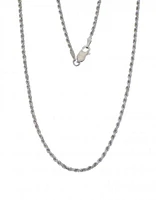 Sterling Silver 22" 1.8mm Rope Chain