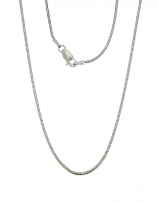 Sterling Silver 20" 1.4mm Round Magic Snake Chain
