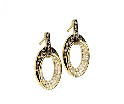 Mocha 0.58CTW Diamond Earrings