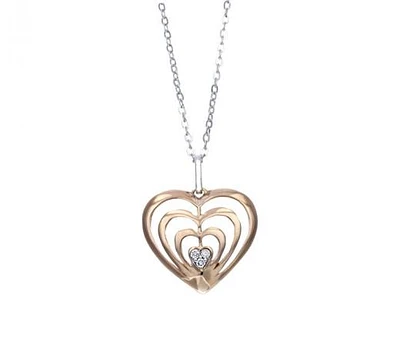 Diamond 0.03CTW Heart Pendant