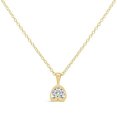 Glacier Fire 10K Yellow Gold 0.20CT Canadian Diamond Pendant
