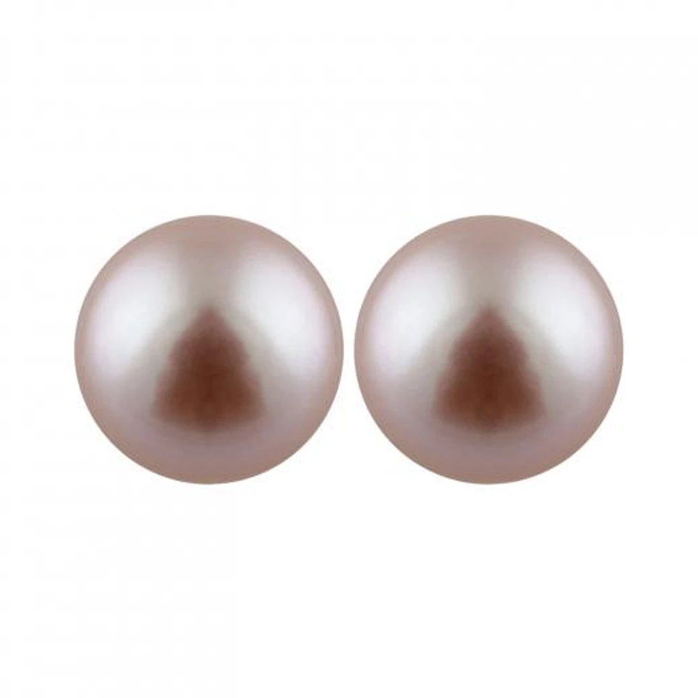Large Freshwater Pearl Stud Earrings