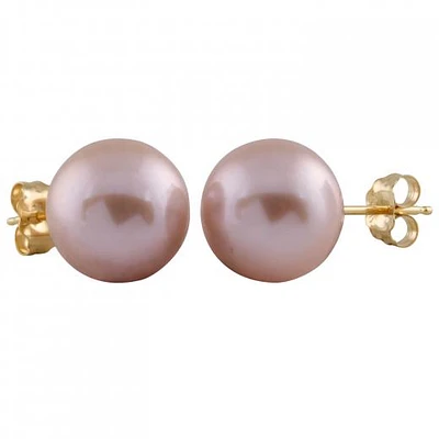 Large Freshwater Pearl Stud Earrings