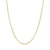 14K Yellow Gold Three Row Ball & Bead Twist Necklace