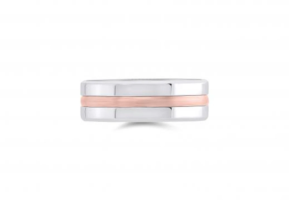 10K Rose Gold & Cobalt 7.5mm Band