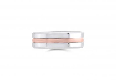 10K Rose Gold & Cobalt 7.5mm Band