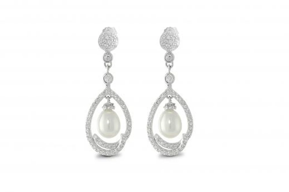 Sterling Silver Freshwater Pearl Earrings