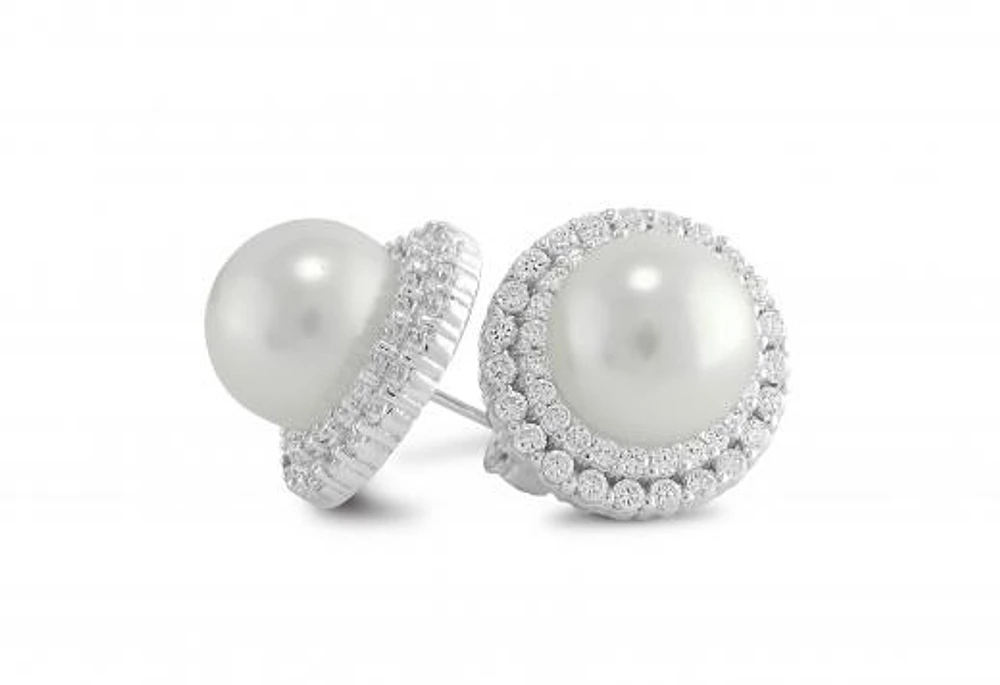 Sterling Silver Freshwater Pearl Earrings