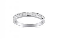 10K White Gold Diamond Band