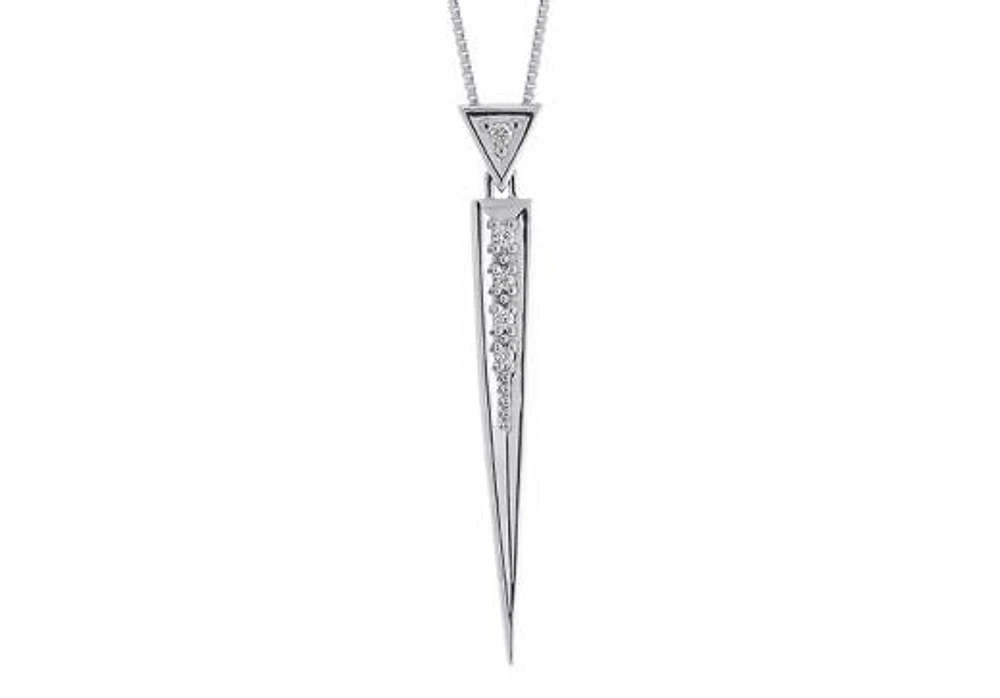 Sterling Silver Pointed Pendant