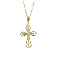 10K Yellow Gold Cross Pendant