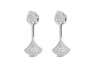 Sterling Silver Front Back Earrings