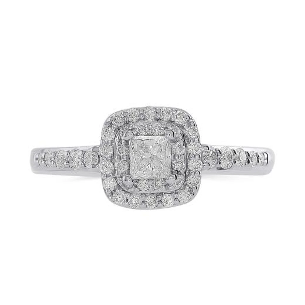 Glacier Fire 14K White Gold 0.50CTW Bridal Ring