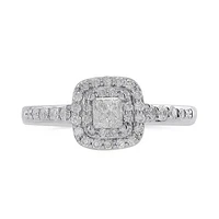 Glacier Fire 14K White Gold 0.50CTW Bridal Ring