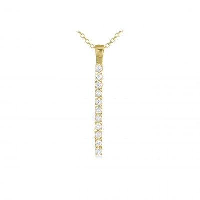 Line of Love 0.19CTW Diamond Pendant
