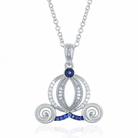Enchanted Disney Cinderella Carriage 0.10CTW Pendant