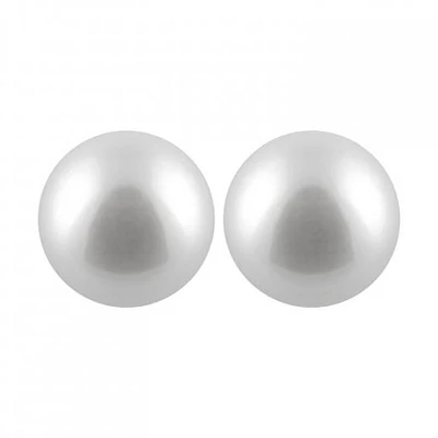 Large Pearl Stud Earrings