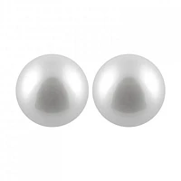 Large Pearl Stud Earrings