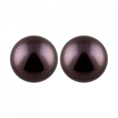 Large Pearl Stud Earrings