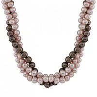Triple Row Multi-Coloured Necklace