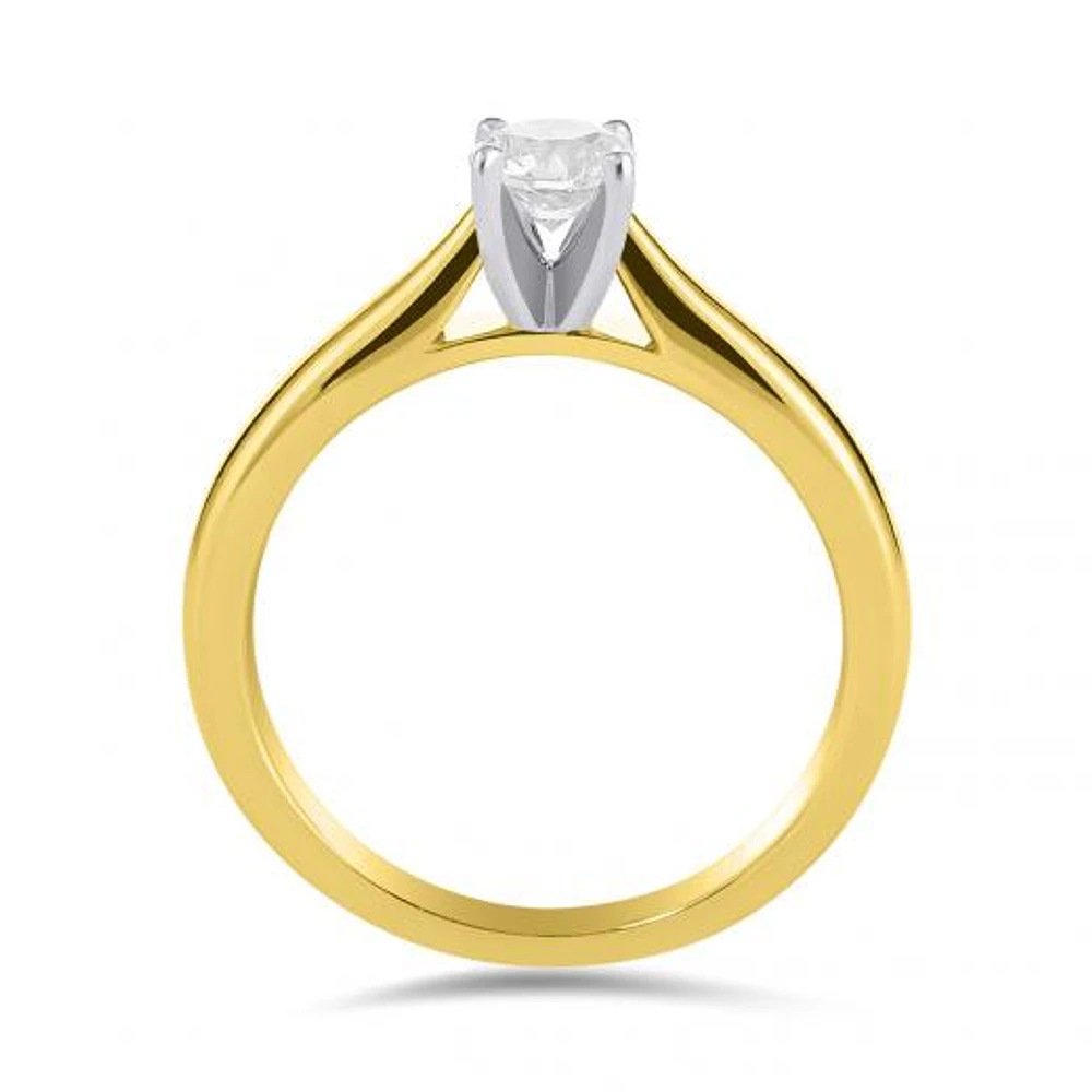 14K Yellow Gold Serenade 0.23CT Solitaire Engagement Ring