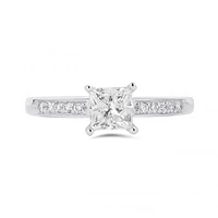 14K White Gold 1.00CTW Solitaire Diamond Ring